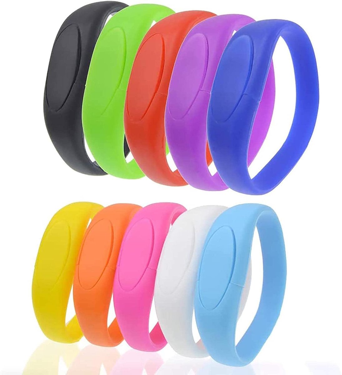 USB Armband - Geheugenstick Gegevens - Draagbare Opslag - Met Polsband - 128 GB - Oranje