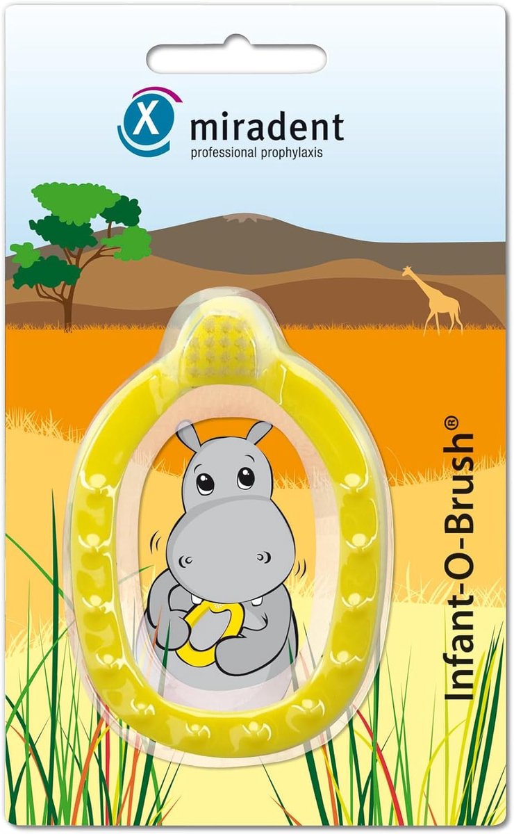 Babytandenborstel - Peuterborstel Babyborstel - Eerste Tandjes Poetsen - Borsteltimer Functie - 8 5 x 13 8 cm - Geel