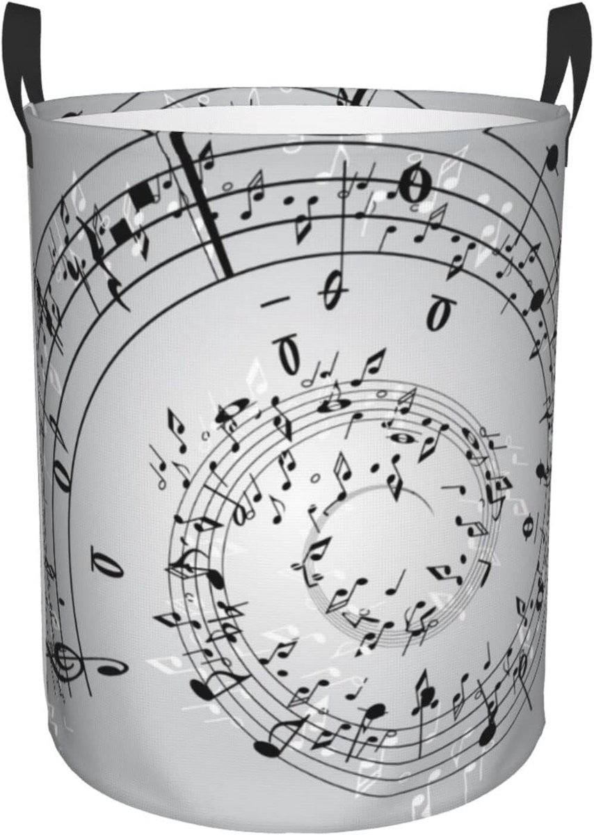 Was Mand - Vuile Kleding Mand - Thuis Opslag - Muziek Note Design - Maat M