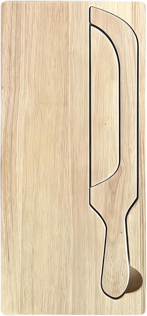 Broodplank - Snijplank - Brood Desserts Snijden - Met Roestvrij Staal - 40x18.5 cm