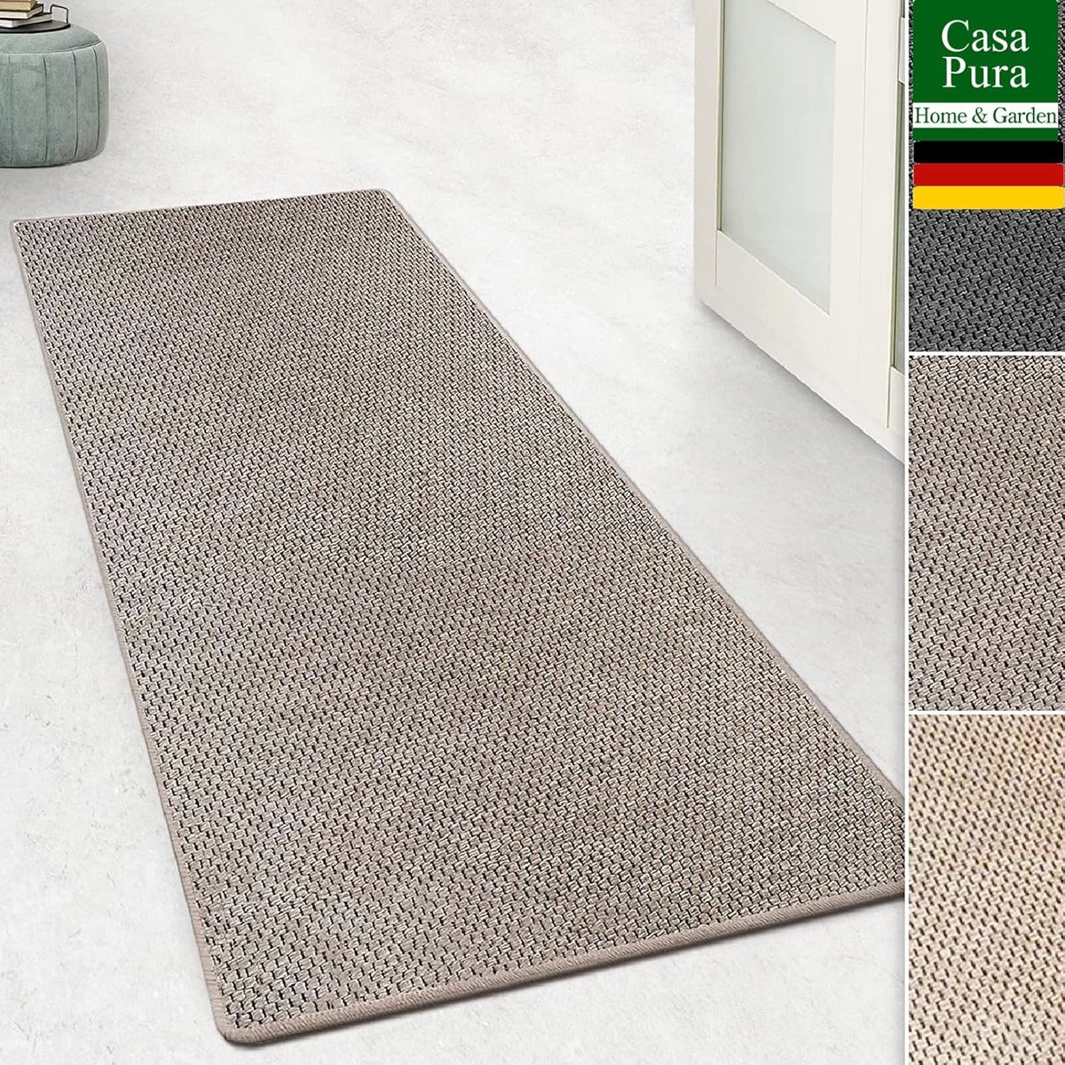 Tapijtloper Sisal-look - Vloerbedekking Loper - Gang Entree - GUT-zegel Duurzaam - 80x350