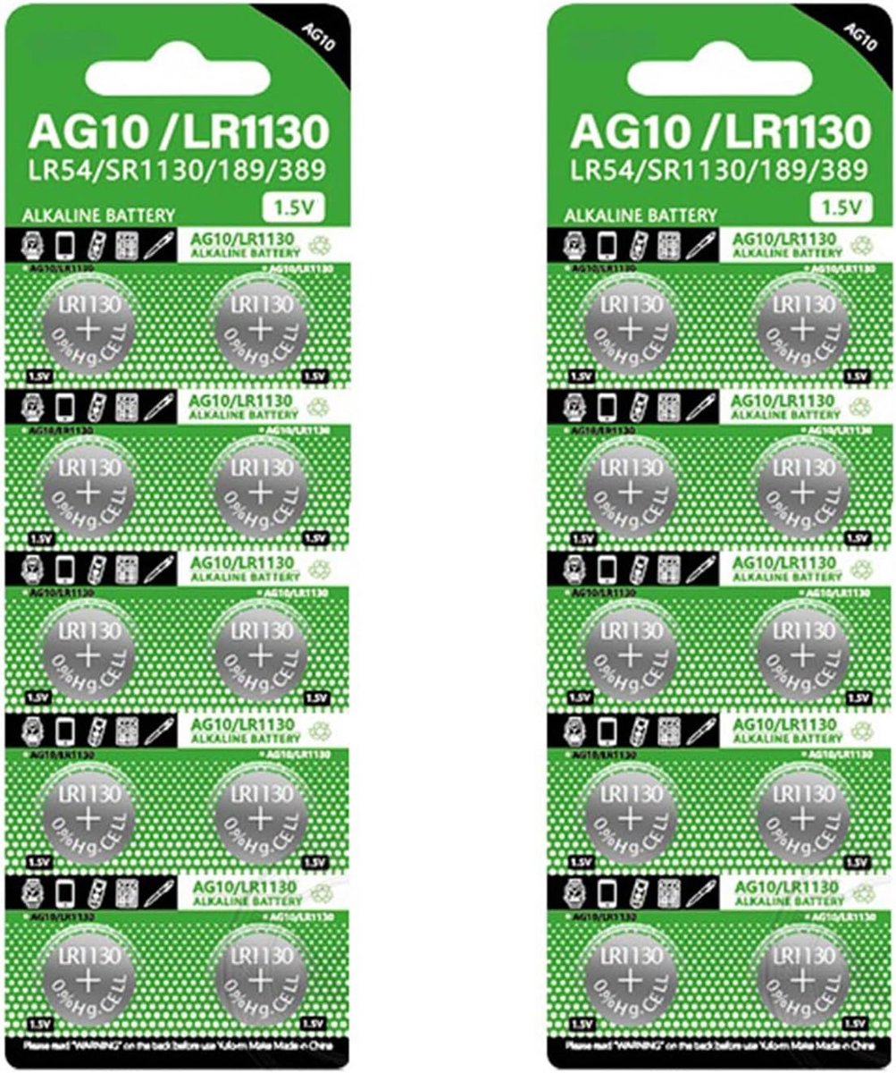 Knopcel Batterijen - Muntcellen - Kleine Apparaten - Hoge Capaciteit 68mAh - 11.55mm Diameter