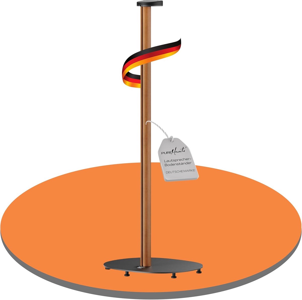 Luidsprekerstandaard - Audio standaard - Stijlvol geluid - Verstelbare hoek - 78 cm hoog - Zwart