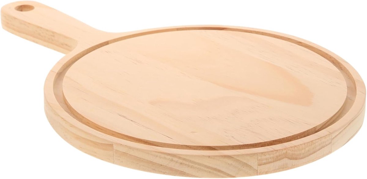 Houten Pizzaplank - Serveerschaal - Pizza Presenteren - Met Handvat - 30.5cm - Khaki