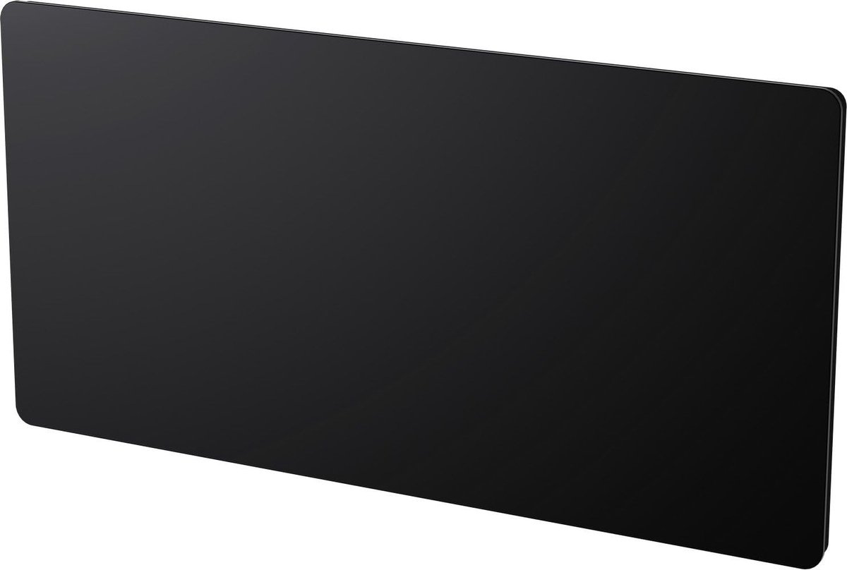 Glas Verwarmingspaneel - Elektrische Heater - Ruimte Verwarmen - Digitale Thermostaat - 91 x 15 x 46 cm - Zwart