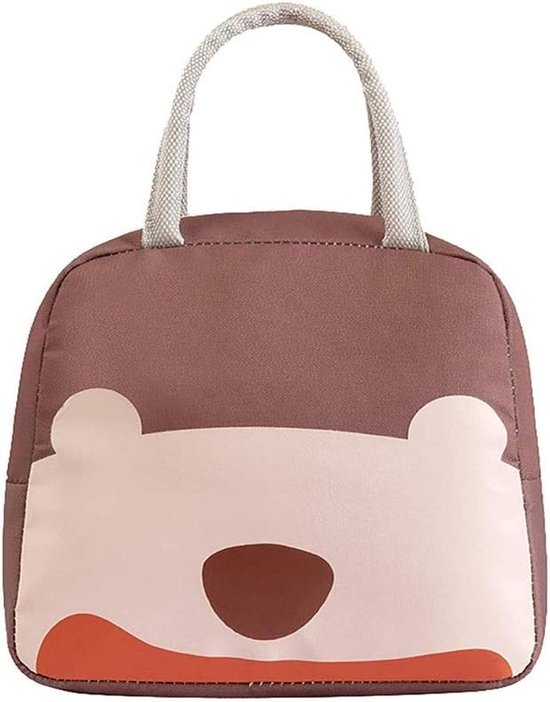 Lunchtas Isolatie Handtas - Voedsel Picknick Zak - Maaltijden Meenemen - Grote Capaciteit - 35.5x22.5x15cm - Koffie — afbeelding 2