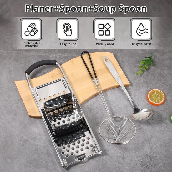 Spätzle Schaaf - Pasta Maker - Verse Pasta Maken - Roestvrij Staal - 32.5 x 11 x 7 cm — afbeelding 3