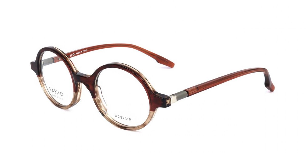 Safilo BURATTO 01 Shaded brown beige 47/21/145 MAN Brilmonturen