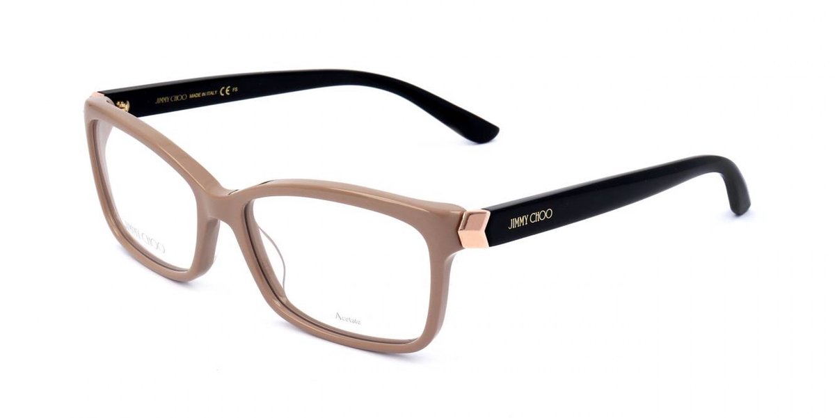 Jimmy Choo JC225 Nude blk 54/15/145 WOMAN Brilmonturen