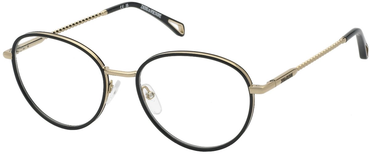 Zadig&voltaire VZV383 Oro rose' lucido 52/18/135 WOMAN Brilmonturen