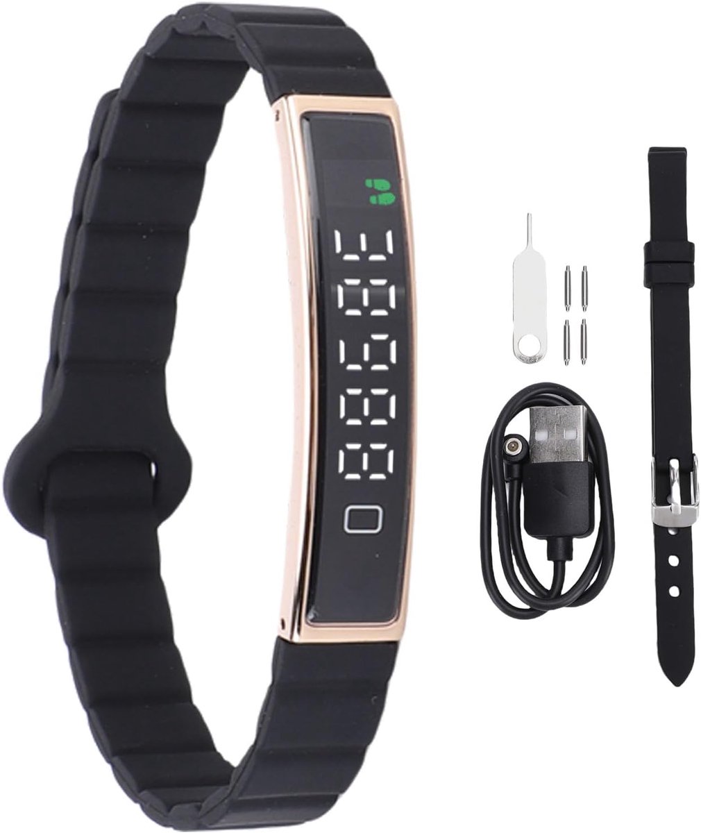 Slimme Armband - Fitness Tracker - Activiteiten Monitoren - Camerabediening Op Afstand - 26 x 7 x 2 cm - Goud