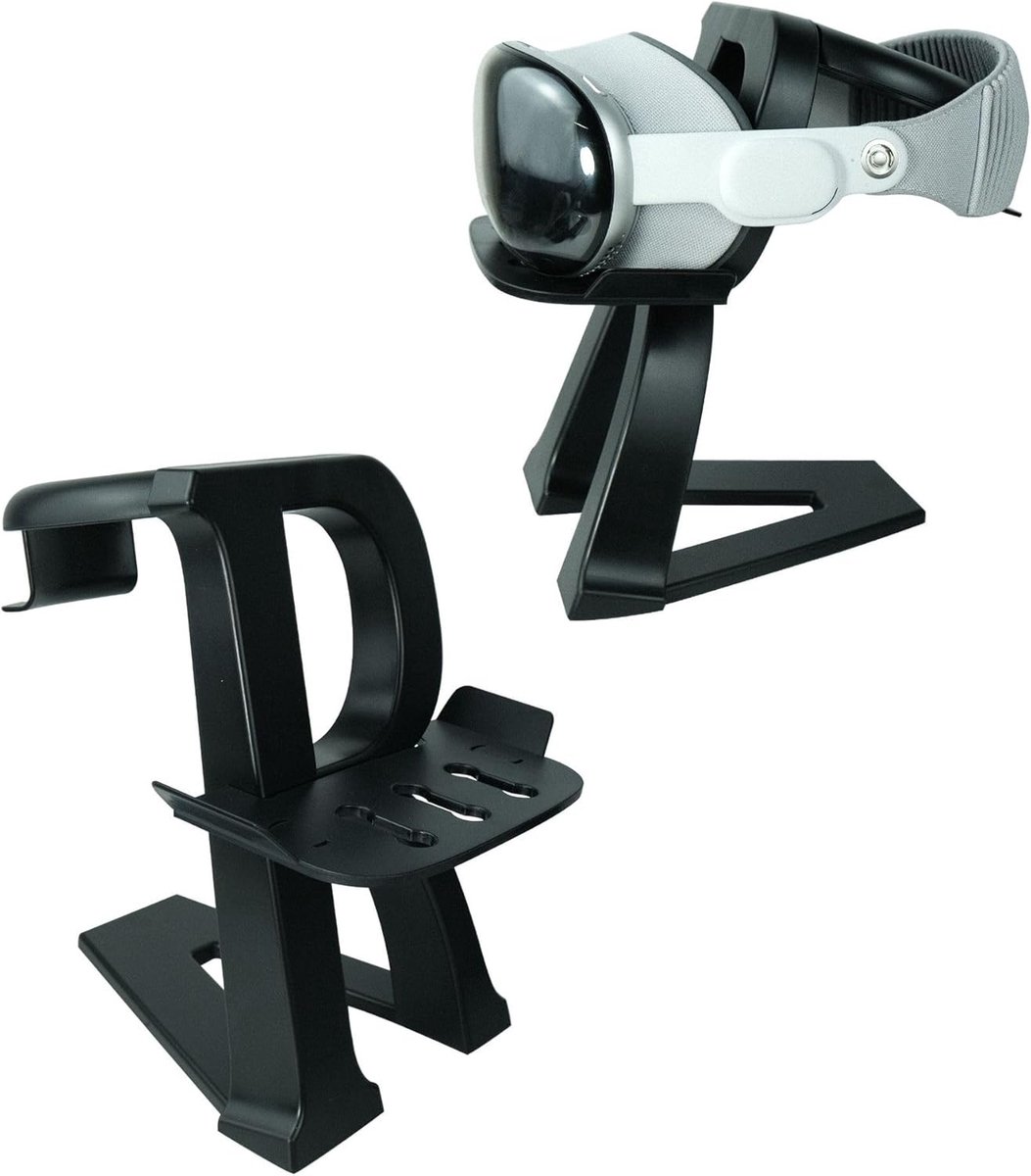 Display Stand - Hoofdtelefoon Houder - Virtuele Realiteit - Verticale Docking Basis - Zwart
