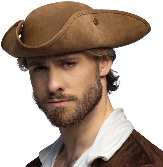 Boland - Hoed piraat Charles Bruin - 58 - Volwassenen - Mannen - Piraten