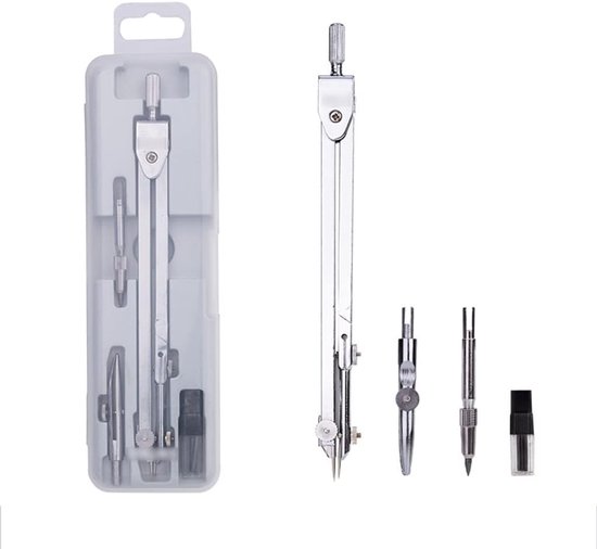 Geometrie Passer Set - Tekenset Wiskunde - Precisie Tekenen - Inclusief ...