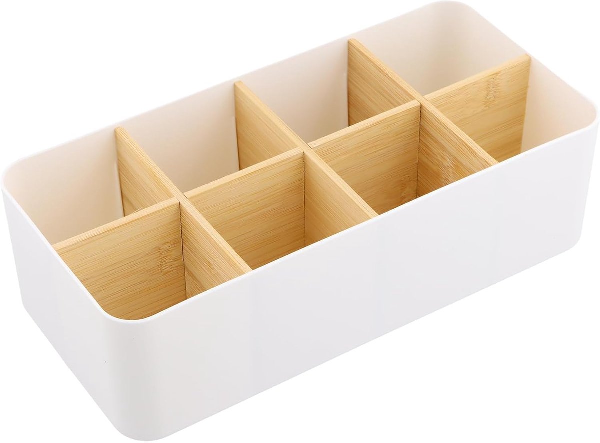 Bureau Organizer - Opberger Bureau - Thuis Kantoor - Flexibele Indeling - 26cm Breed - Wit