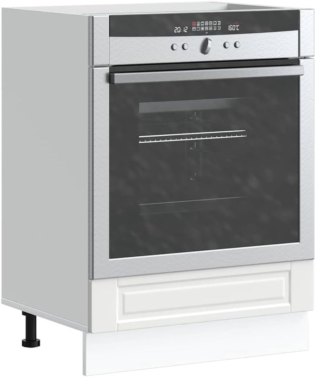 Ovenkast Porto - Keukenkast Keukenunit - Oven Opbergen - Verstelbare Voeten - Wit