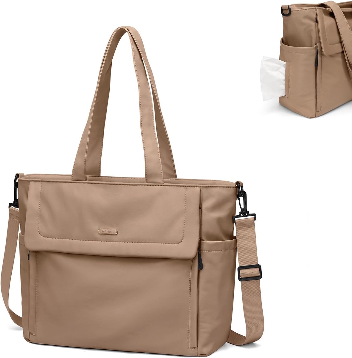 Luiertas Grote Capaciteit - Babydrager Schoudertas - Praktisch Voor Ouders - Waterafstotend Nylon Materiaal