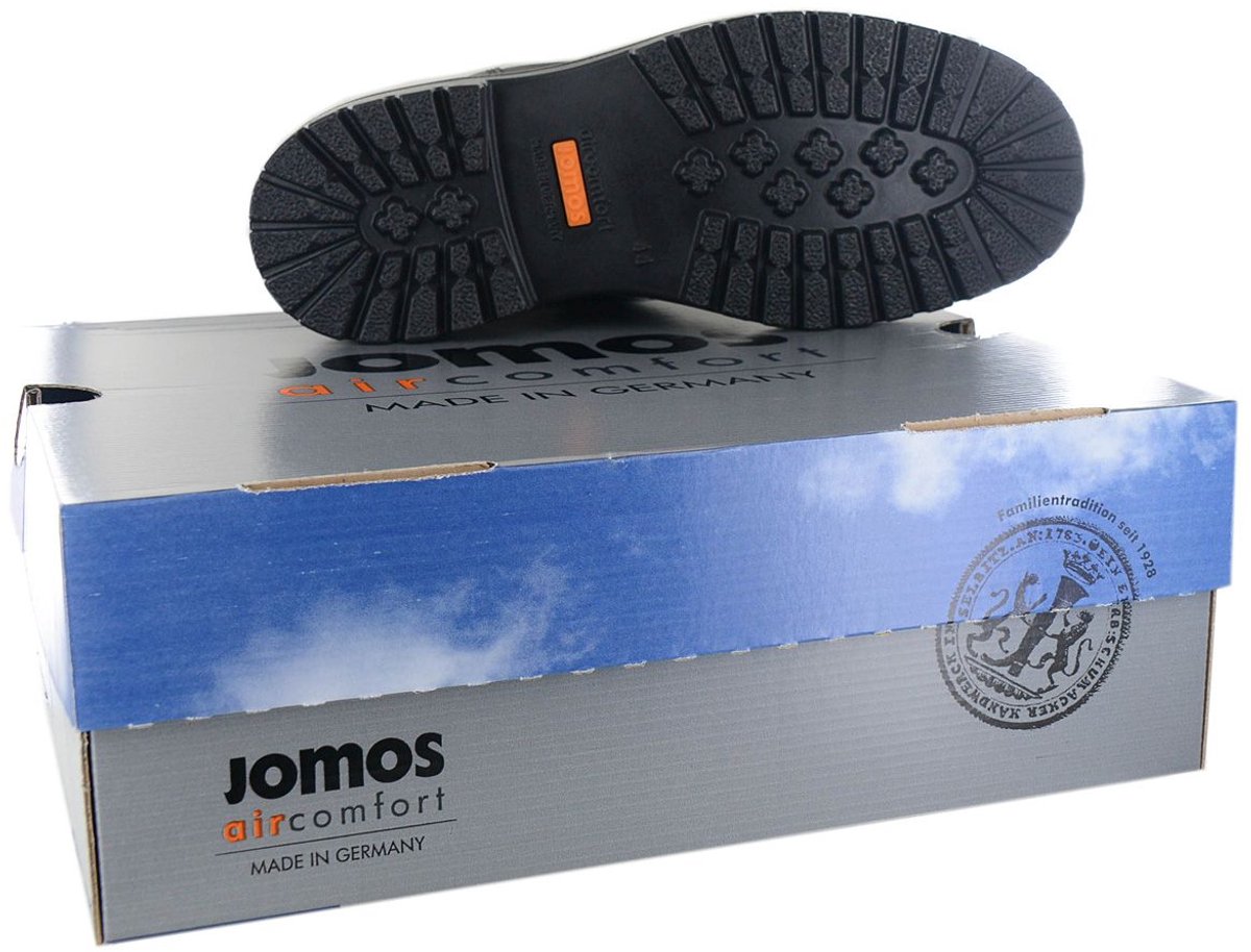JOMOS Alpina Boots - Heren Winter Laarzen mit Lamsvel Gevoerd - Leer Zwart 456510-383-000 , Maat: EU 49 UK 13.5