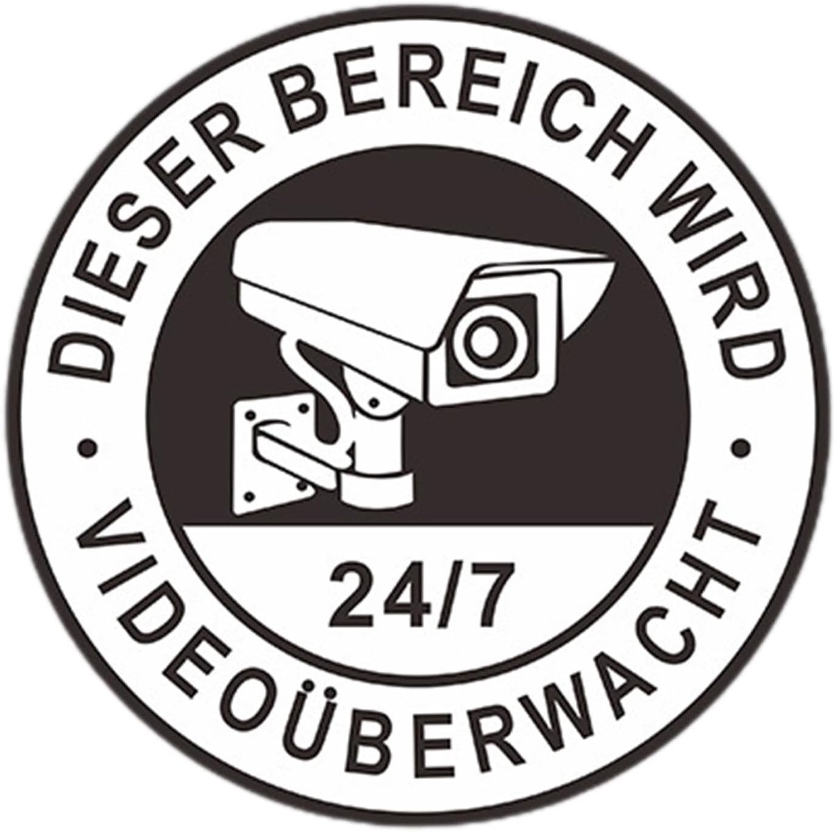 Waarschuwingsbord Camera - Observatie Sticker - Eigendom Beveiligen - Zelfklevend Waterdicht - 14.4 x 13.9 cm - Veelkleurig