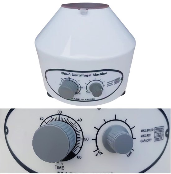 Laboratorium Microcentrifuge Tafelmodel 4000 RPM Capaciteit 6x20ml Digitale Timer van Merkloos — afbeelding 4