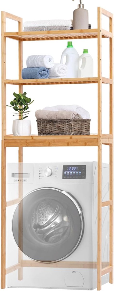 FlexVer® Wasmachine Kast - Ombouw - Rek - 66 x 26 x 170 CM - Bruin