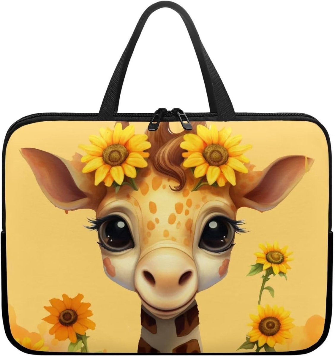 Laptop Sleeve - Beschermhoes Computer - Reizen en Werk - Waterdicht Neopreen - 15.6 Inch
