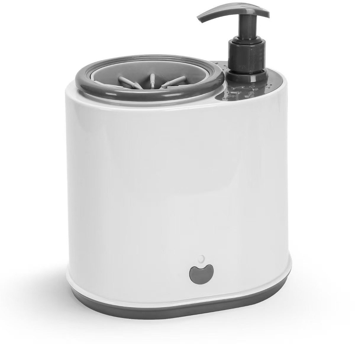Elektrische Honden Pootreiniger - Automatische Pootreiniger Hond - Huisdier Voetenreiniger - Pootwasmachine Hond & Kat - Paw Cleaner - USB Oplaadbaar - Grijs