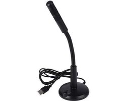 Deze USB-desktopmicrofoon is plug-and-play, omnidirectioneel en Geschikt voor pc's en laptops. Hij kan worden gebruikt voor computerspellen, opnames, chatten, zingen, vergaderingen en andere gelegenheden.