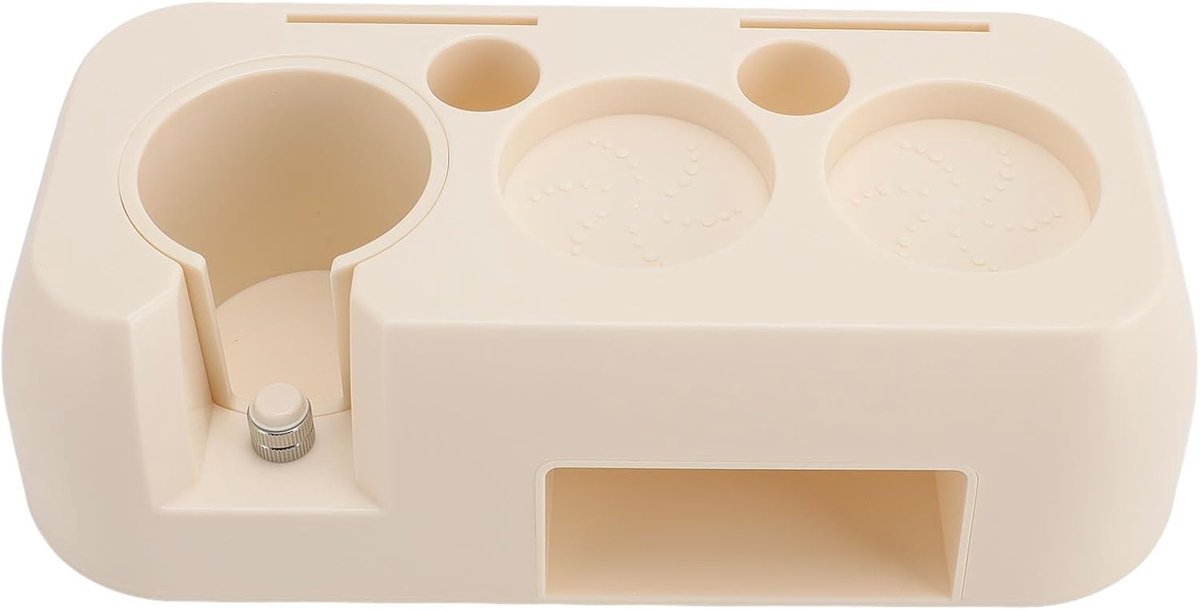 Koffie Tamping Station - Portafilter Houder - Barista Werkplek - Ergonomisch ABS Materiaal - 28 x 14 x 9 cm