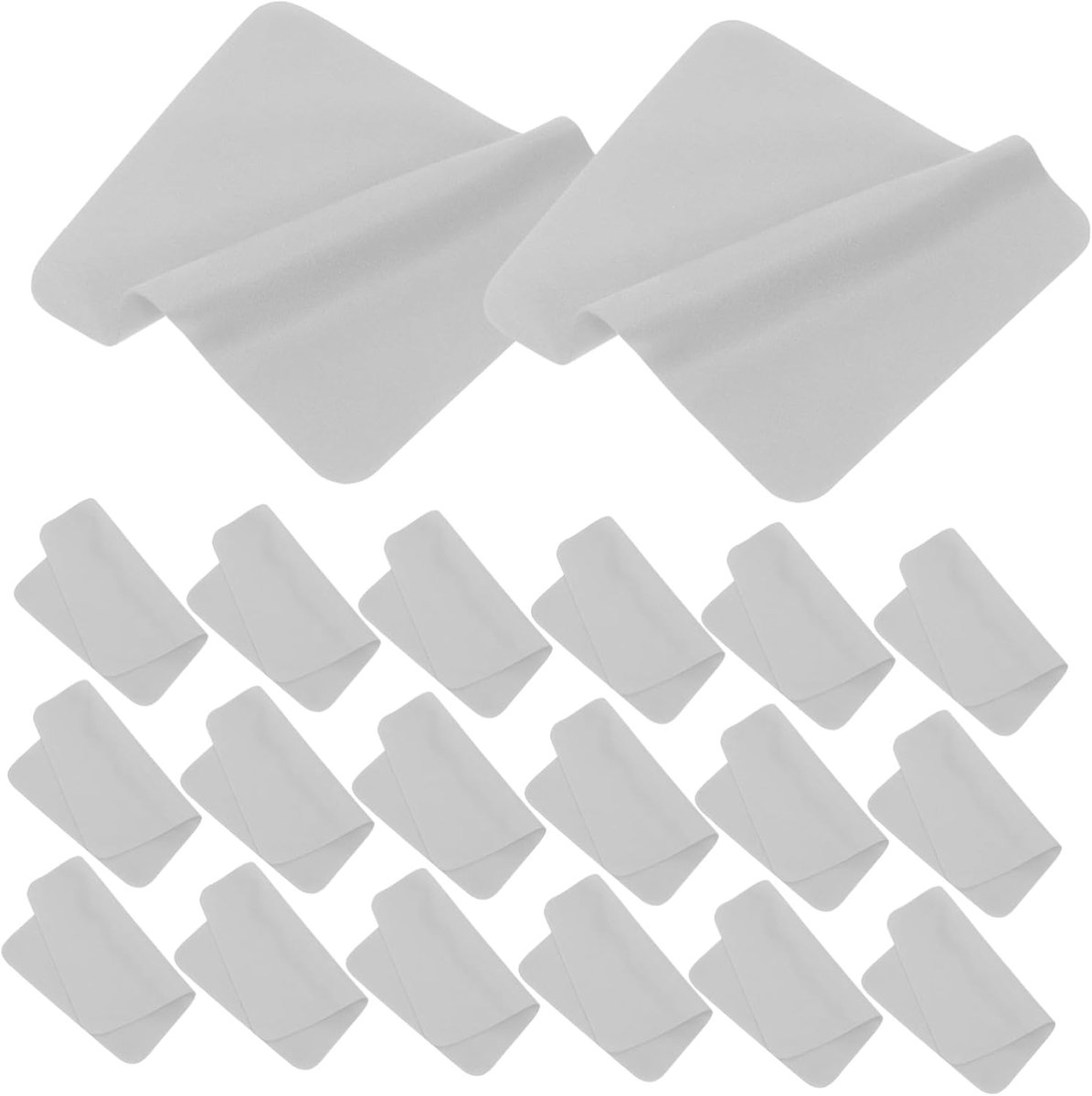Microvezel Doekjes - Lens Reiniger - Scherm Poetsen - Streeploze Reiniging - 17 x 14 cm - Grijs