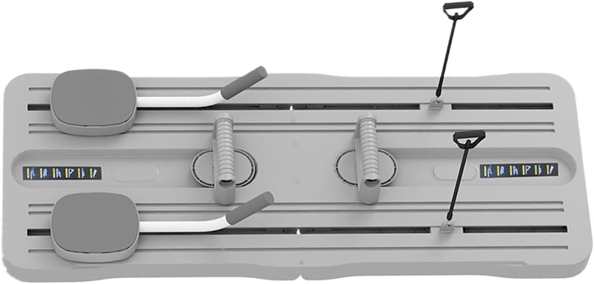 Pilates Board - Fitness Hulpmiddel - Core Versterking - Opvouwbaar Ontwerp - 105x40cm - Grijs