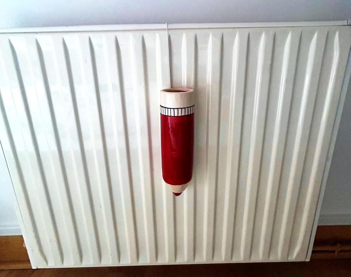 Luchtbevochtiger Set - Radiator Verdamper - Droge Lucht Bestrijden - Keramiek Materiaal - 250ml Capaciteit - Wit