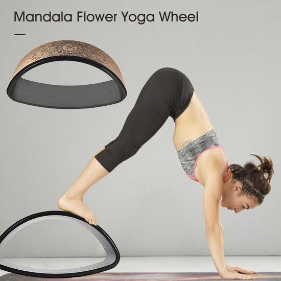 Yoga Wiel - Rugbuiger Backbender - Rug Ontspanning - Verstelbare Steun - 44 x 25 cm - Meerkleurig — afbeelding 4