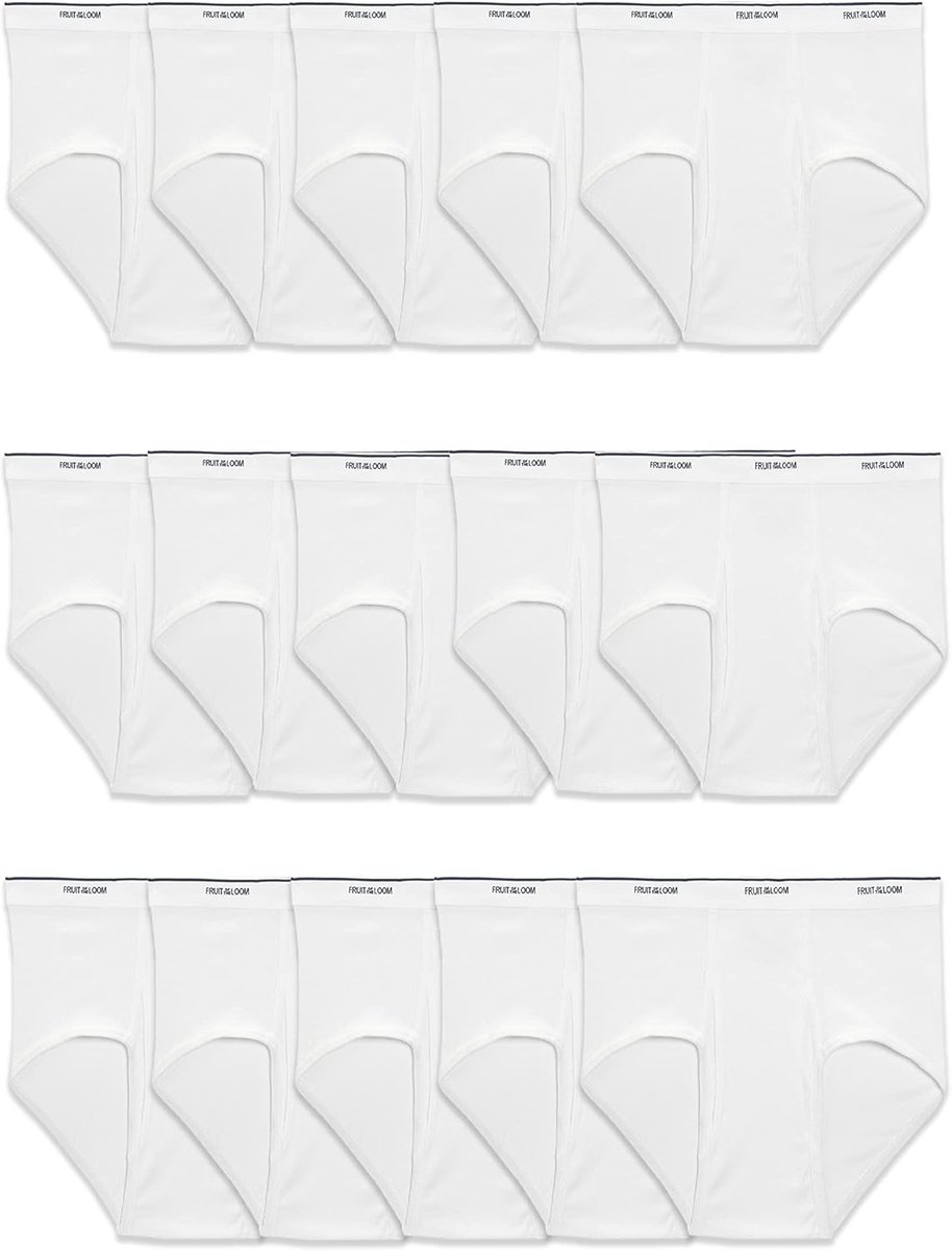 Heren Ondergoed - Klassieke Slips - Dagelijks Comfort - Vochtregulerend Materiaal - 15 Stuks - Wit