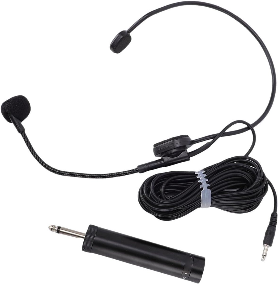 Headset Microfoon - Bedrade Microfoon - Zingen Presentatie - Flexibel Ontwerp - 12 Meter - Zwart