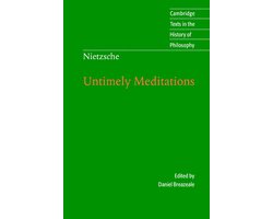 Omslag van Nietzsche Untimely Meditaitions