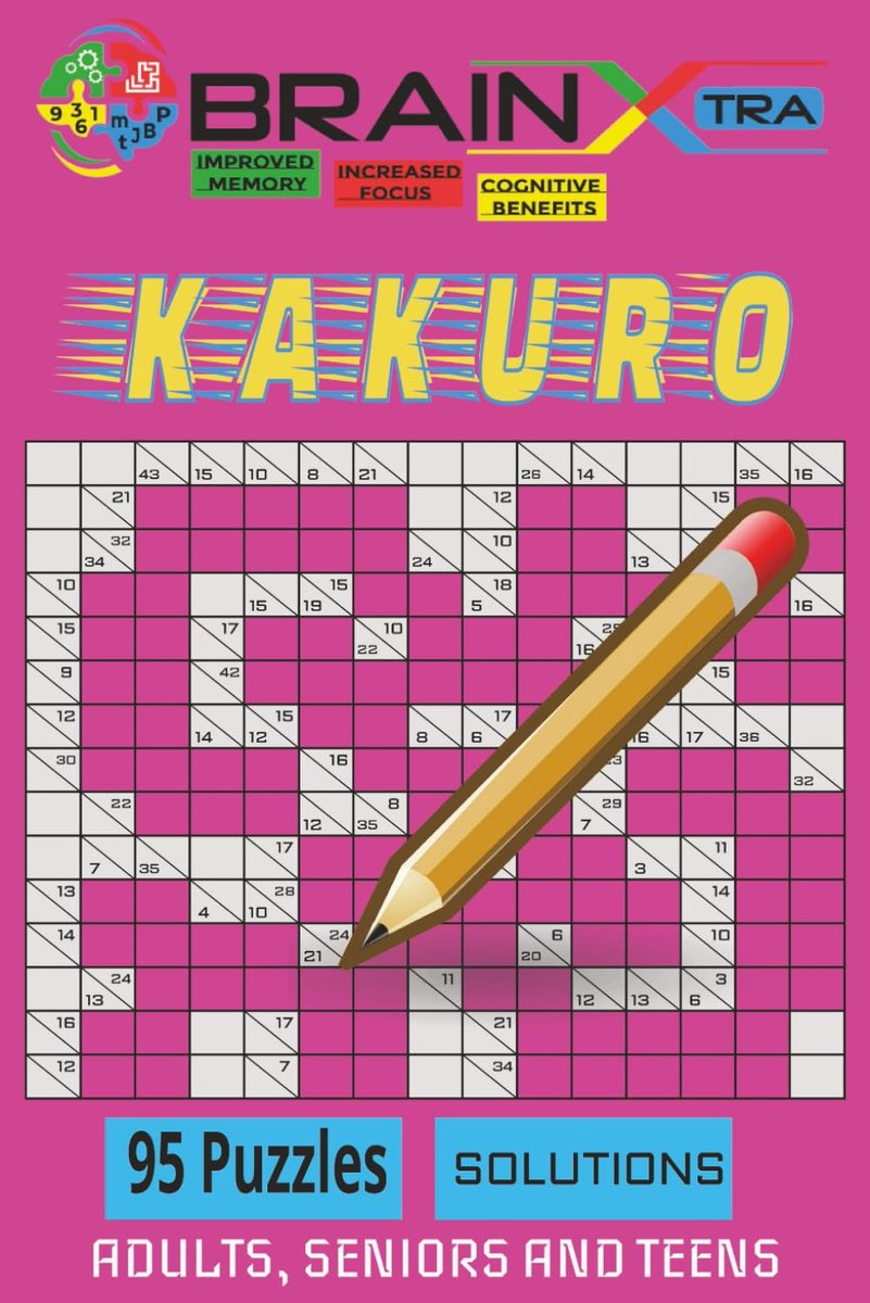 Kakuro Puzzelboek - Kruisgetallen Sommen - Ontspanning Thuis - 95 Unieke Puzzels - Compact Formaat