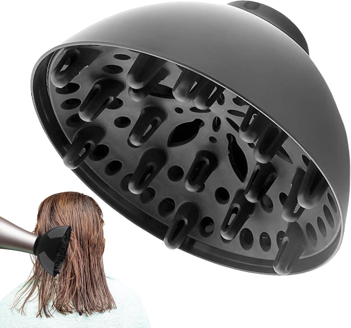 Haardroger Diffuser - Krul Diffuser - Haar Stylen - Universele Pasvorm - 22 x 20 x 8 cm