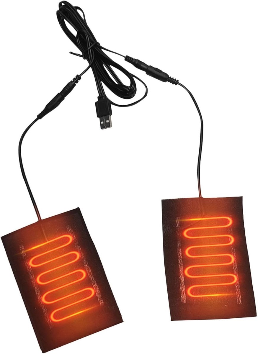 Warmtekussen - Elektrisch kussen - Wanten verwarmen - Veilige 5V USB - 8.5 x 6.5 cm - Zwart bruin