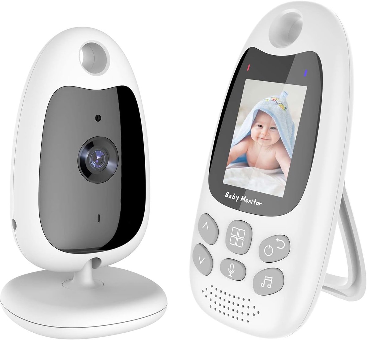 Draadloze Babyfoon - Digitale Camera Monitor - Kinderbewaking - Tweerichtingsgesprek Temperatuur - 2.0 Inch Scherm