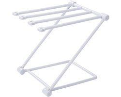 Aanrecht Handdoekhouder - Vaatdoekrek Keukenrek - Keuken Organiseren - Verticale Opslag - 20x20x1cm - Lichtgrijs