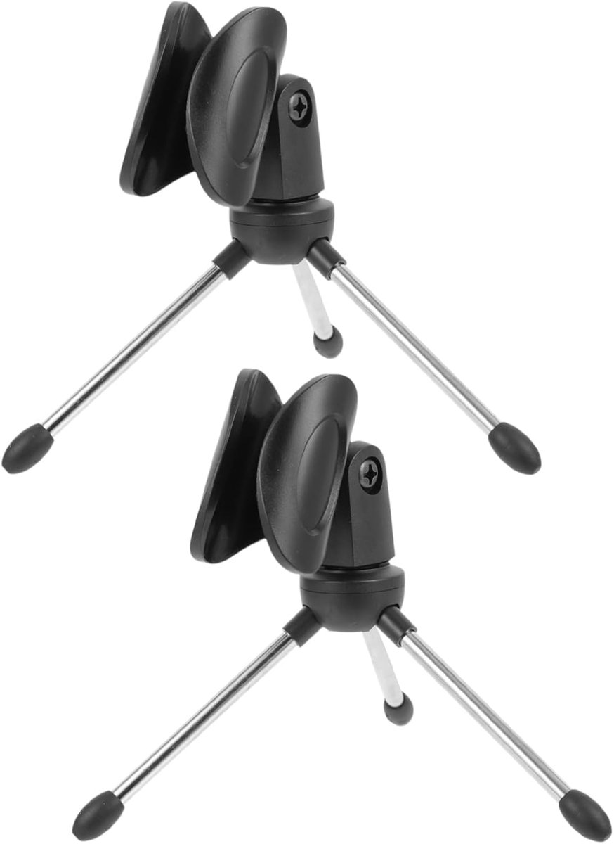 Microfoon Statief - Mic Houder - Opnemen Thuis - Opvouwbaar Ontwerp - Compact Formaat - Zwart