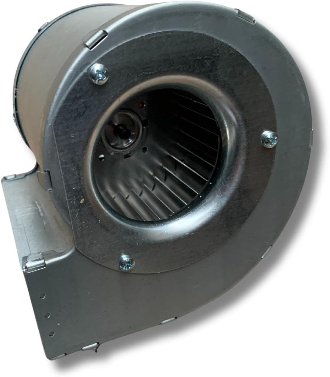 Pelletkachel Ventilator - Haard Onderdeel - Verwarming Optimaliseren - Hoge Temperatuur Bestendig - 15 x 10 x 12 cm - Grijs