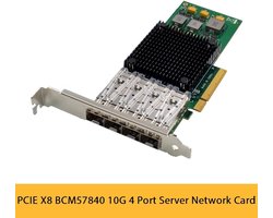 Server Netwerkkaart - 10G Fiber - Datacenter Connectiviteit - Broadcom Chipset - 22x16x3 cm - Groen