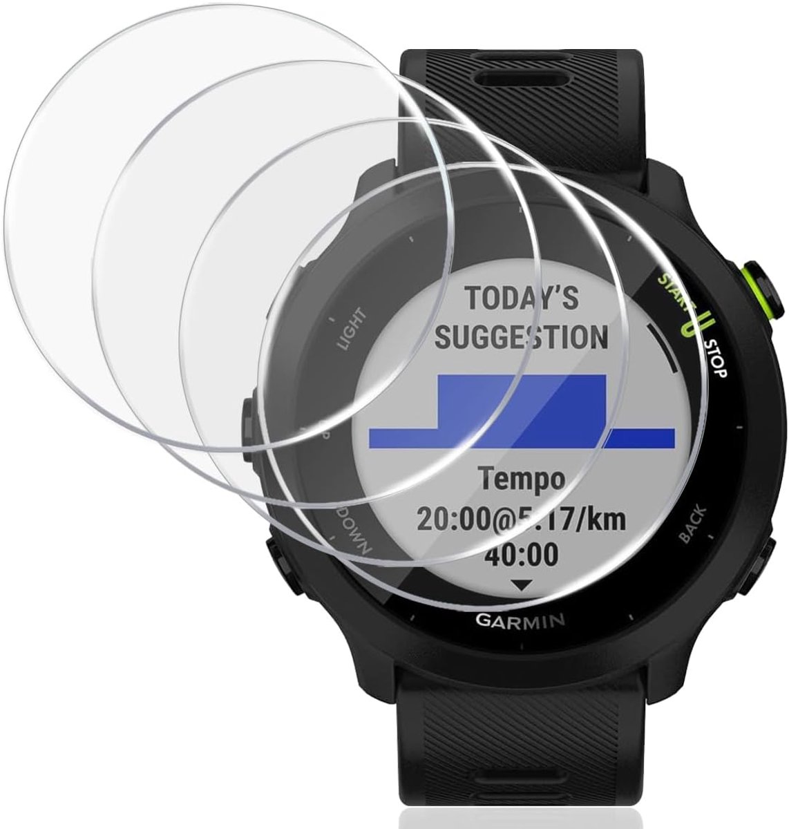 Displaybeschermers - Gehard Glas - Smartwatch Beschermen - Krasbestendig 9H Hardheid - 4 Stuks - Transparant