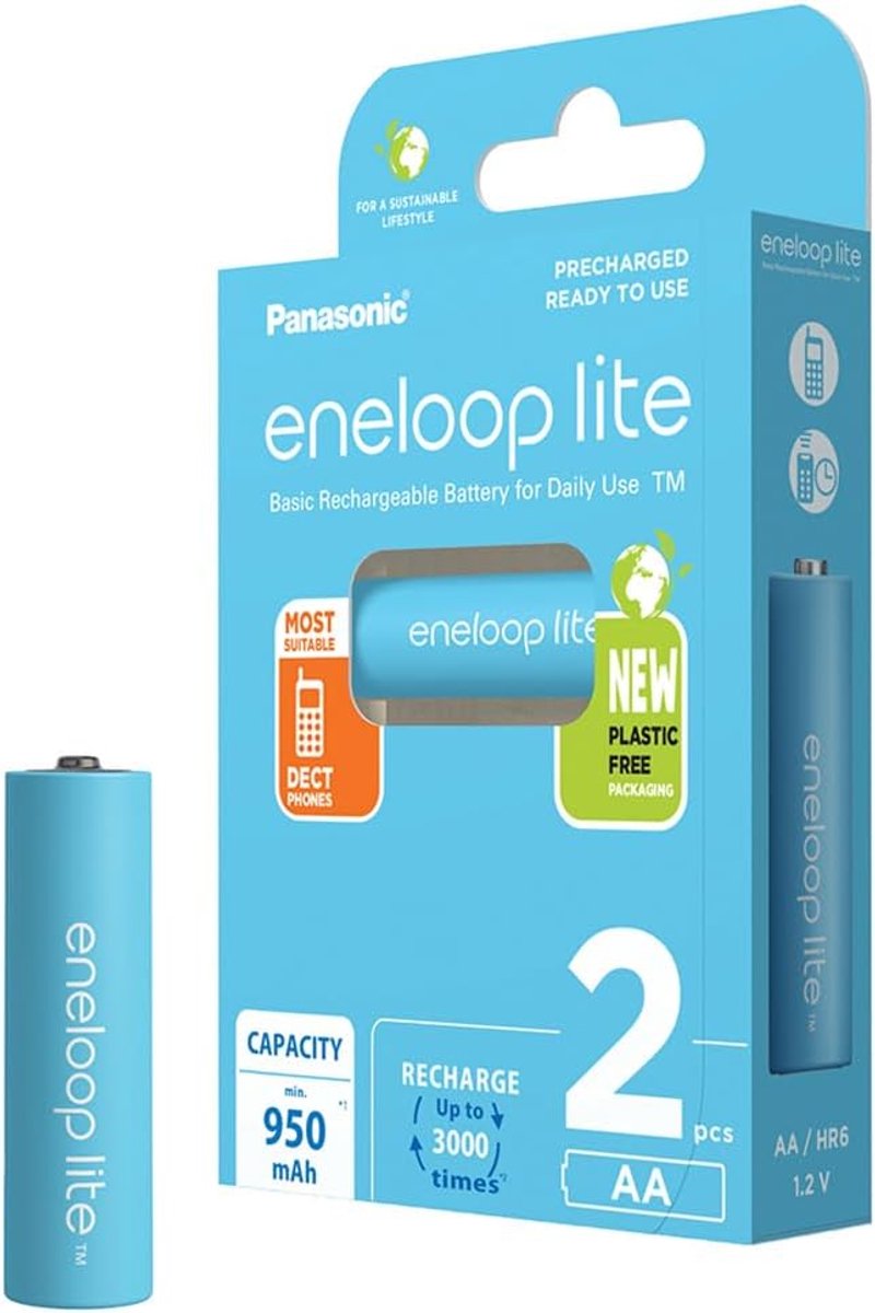 Oplaadbare Batterijen - AA Mignon - Apparaten Voeden - Lage Zelfontlading - 950 mAh - Blauw
