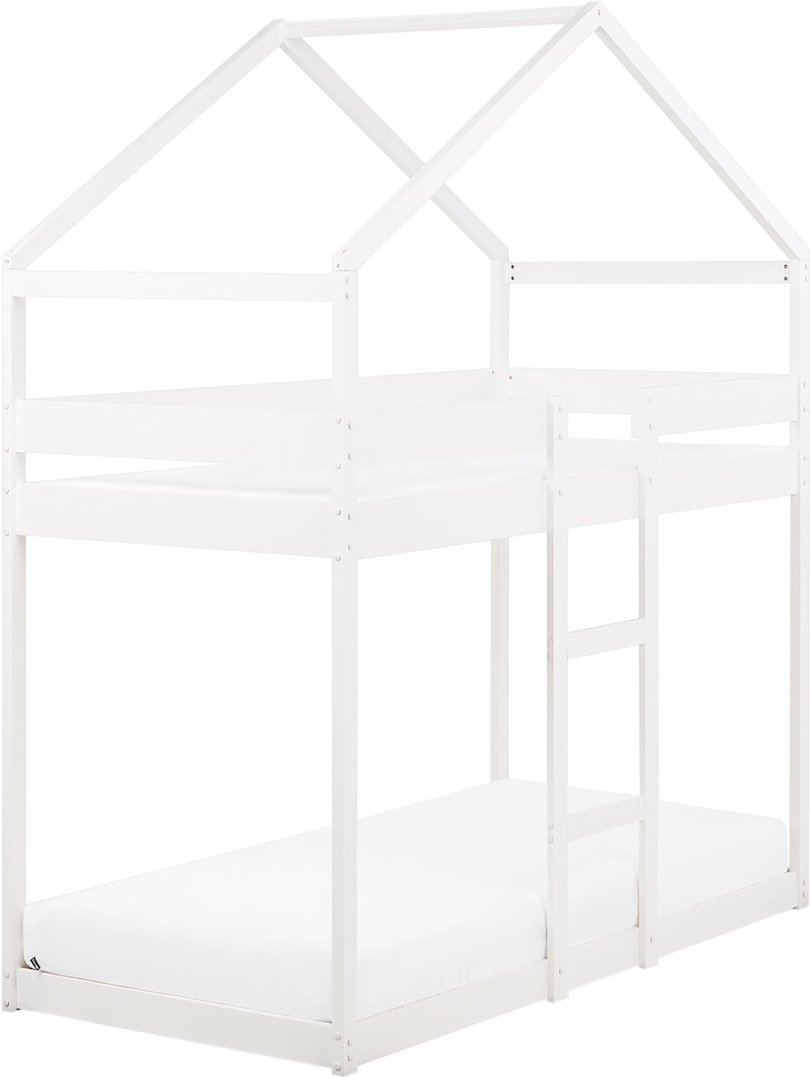 LABATUT - Stapelbed - Wit - 90 x 200 cm - Dennenhout