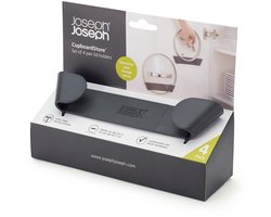 Joseph Joseph keukenkastorganizer - CupboardStore Organizer Houder voor Pannendeksel Set van 4 Stuks - Kunststof - Grijs