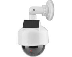 Dummy Speed Dome Camera - Nep Camera Solar - Beveiliging Huis - Waterdichte Behuizing - 1 Stück - Wit