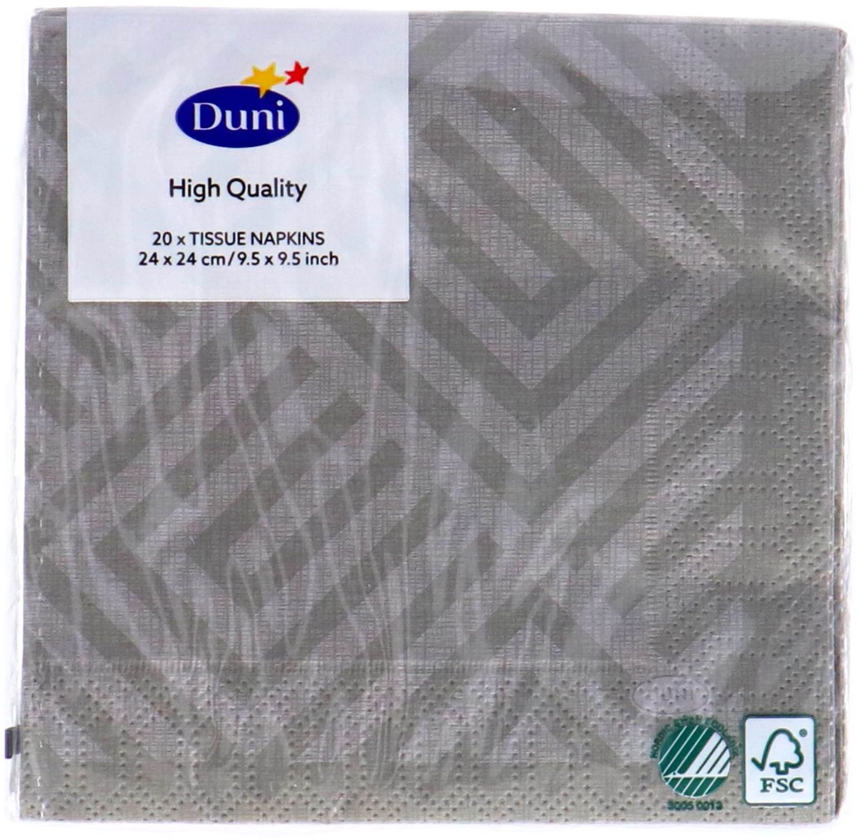 Servetten - Mosaic Granite Grey - 24x24 cm